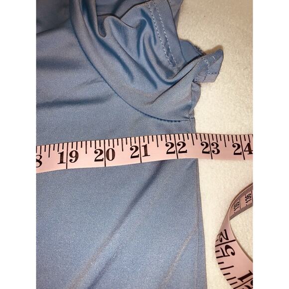 2XL RE Real Essentials Womens S S Round Neck T-Shirt Periwinkle Workout - Picture 8 of 12